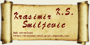 Krasimir Smiljević vizit kartica